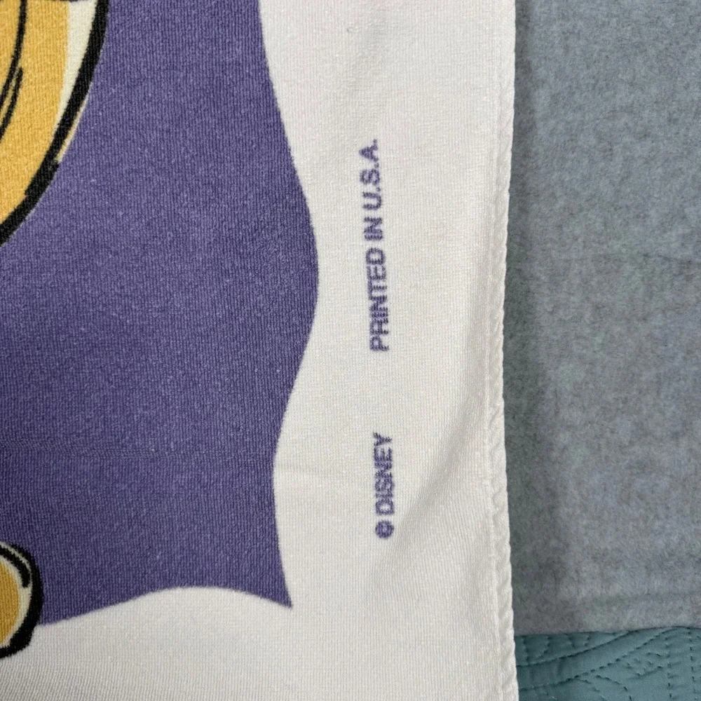 Vintage Disney Winnie the Pooh Beach Towel P is for Pooh Best Kind of Friend USA